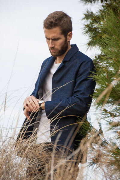 blazer jean coton biologique made in France